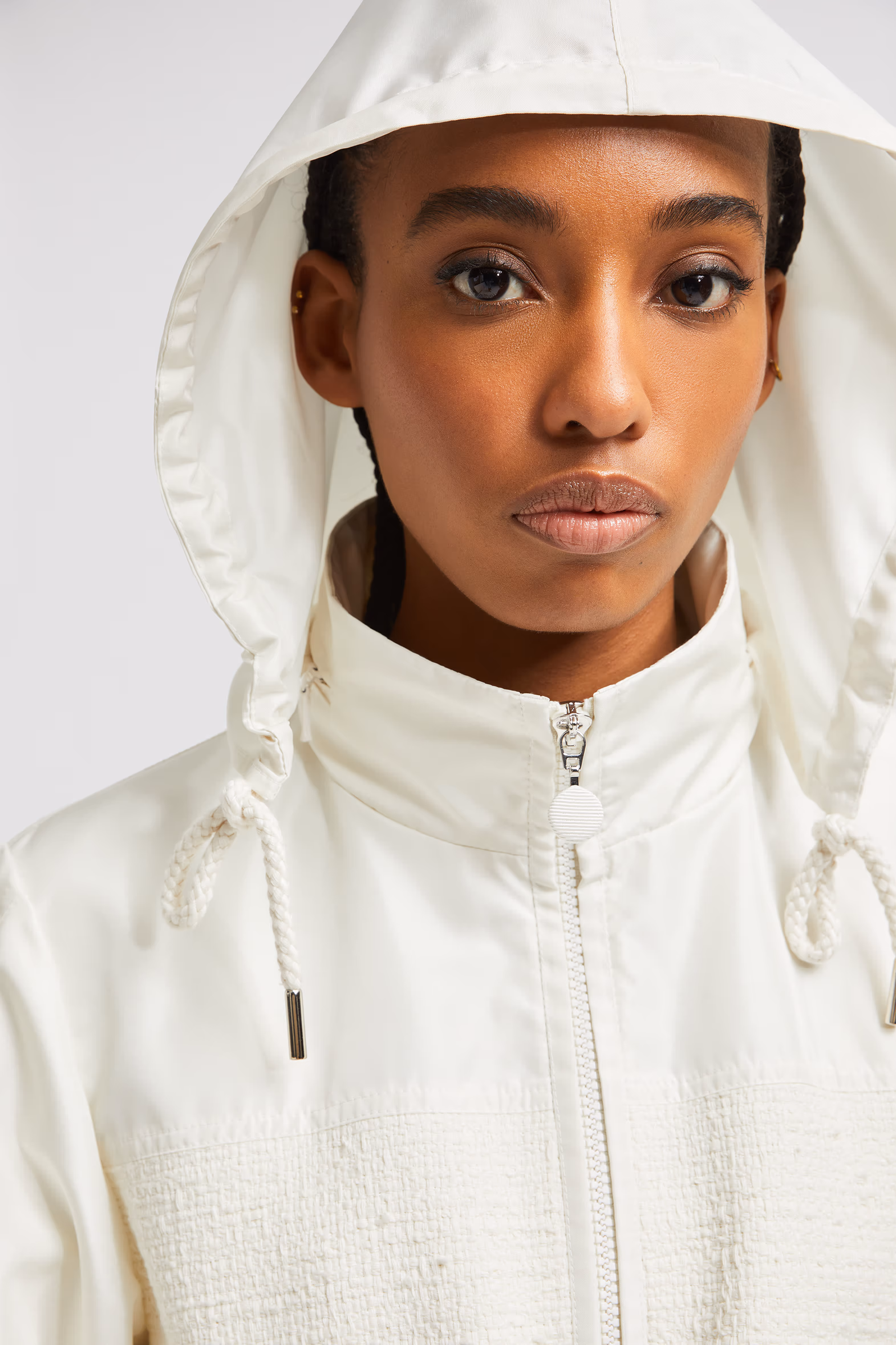 Fermont Hooded Field Jacket Women White Moncler 6